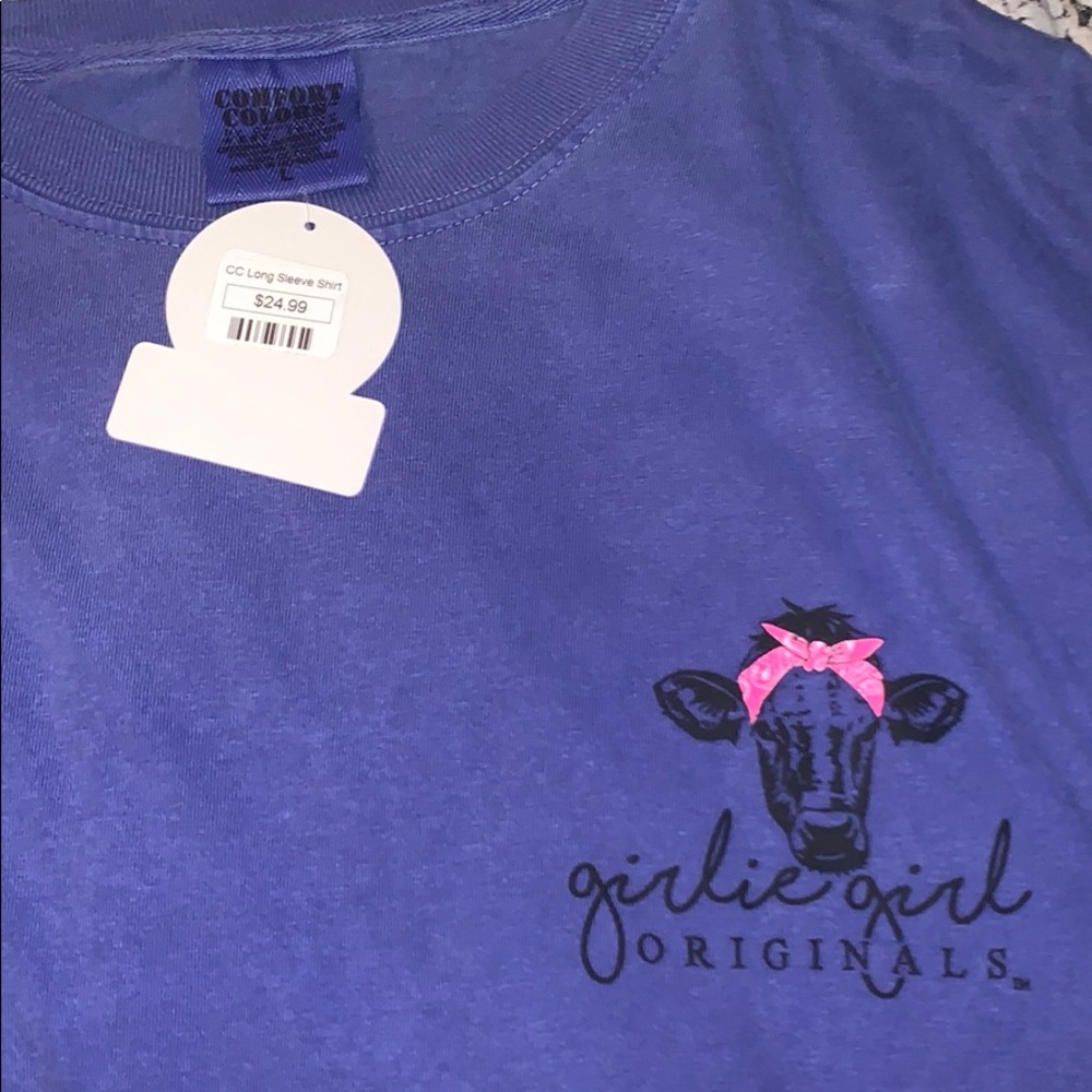 Long sleeve girlie girl shirt.